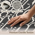 thumbnail image 6 of ODIKA 6'x9' Ivory Geometric Handwoven Design Washable Area Rug Contemporary Abstract Pattern for Interiors Non-Slip, Easy Care, for Family Room, Living Mater Bedroom, 6 of 7