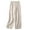 Beige1, variant on Lmnyox Wide Leg Trousers for Women Fashion Casual Cotton Linen Pants Fall Trendy Elastic Waist Lounge Pants with Pocket