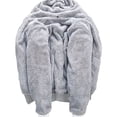 thumbnail image 3 of Men's Thick Fleece Lined Hooded Jacket Full Zip Winter Insulated Wool Warm Sweatshirt Coat for Outdoor Snow Conditions, 3 of 7