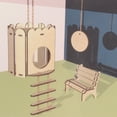 thumbnail image 6 of Creative Wooden House Puzzles Toy Hamster Climbing Ladder for Boys Girls D, 6 of 8