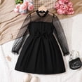 thumbnail image 2 of Cathalem Robe de Printemps pour Petites Filles Robe Ample Décontractée/fête, Noir 120, 2 of 5