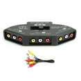 thumbnail image 2 of Audio Video Switcher, Audio Video  Splitter 3 In 1  Splitter 3-Way  Splitter  For Channel Selector For Satellites TV For DVD VCD For TV GAME VCR Black, 2 of 8