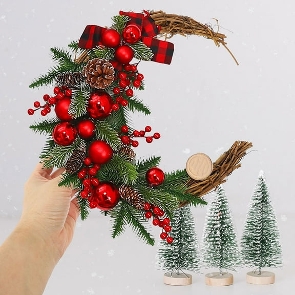 RENACLIPY Natural Rattan Wreath Hoops, Light Brown, for DIY Floral Arrangement