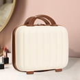 thumbnail image 1 of Bolsa de maquillaje de viaje, bolsa de artículos de tocador, organizador de cosméticos multiusos portátil, bolsa de mano para maquillaje, artículos de beige, 1 of 8