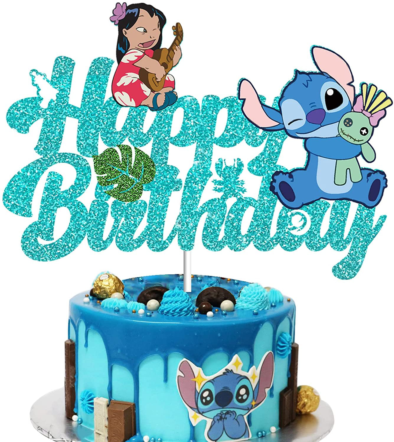 Custom Lilo & Stitch birthday candle Stitch