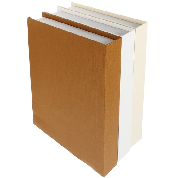 OUNONA 3Pcs Simulation Book Decor for Shelves Desktop and Mantel Display