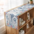 thumbnail image 6 of Table Runners 72 Inches Long Dress Scarves, Coastal Jellyfish Farmhouse Kitchen/Dining Table Runner, Coffee Tablerunners, Beach Nautical Ocean Coral Seahorse Vintage 14x72 Inch, 6 of 9