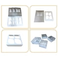 thumbnail image 4 of Way to Celebrate! 4 Cavity Silver Treat Boxes with Window, 3-Count, 4 of 5