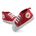 thumbnail image 3 of Ulitacool Baby Boys Girls Shoes 0-3 Months Sports The First Prewalker Shoes Colour Toddler Floor solid Barefoot Kids Shoes Comfortable Feetwear Red, 3 of 8