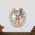 thumbnail image 2 of Designocracy 8611065H 24 x 18 in. Majestic Forest Deer Holiday Christmas Door Decor, 2 of 11