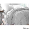 thumbnail image 2 of Blue Ridge Home Fashions Two-Tone Reversible Microfiber Down Alternative All Season Comforter-Hypoallergenic Polyester Fill, King, Purple/Violet, 2 of 3