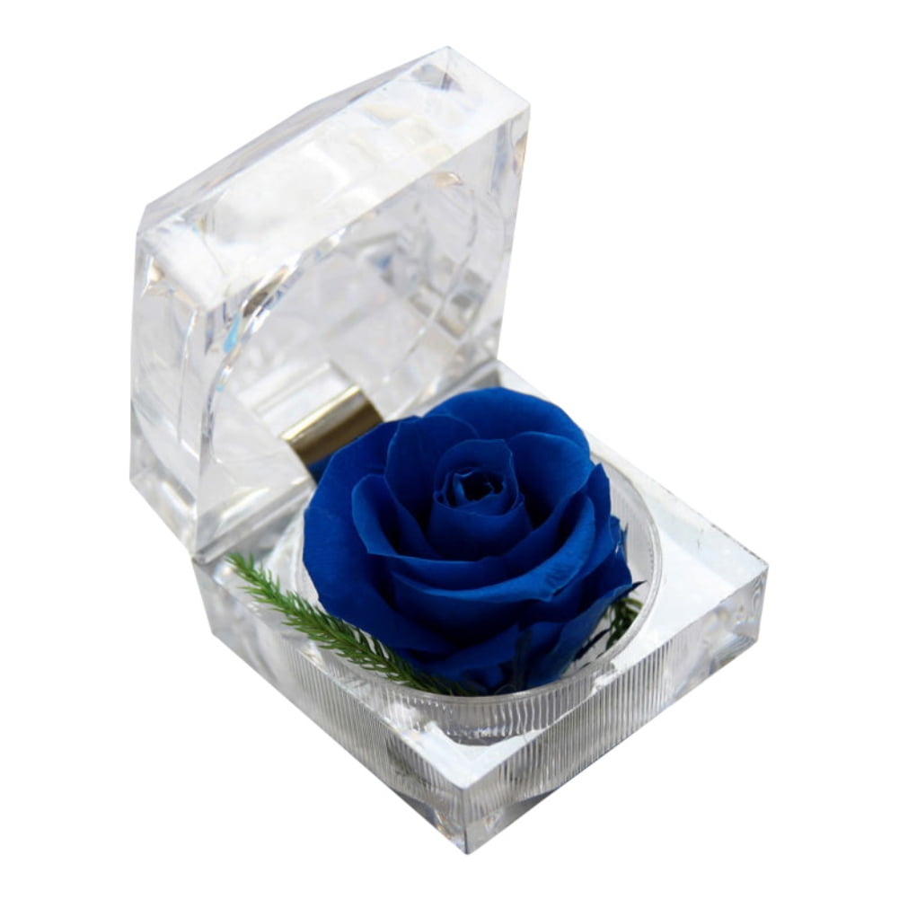 Rose Acrylic Gift Box Ornaments Eternal Roses Gifts Artificial Roses