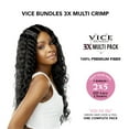 thumbnail image 4 of Sensationnel Vice Bundles 3X Multi Bundle Weaving Premium Hair with 2x5 Lace Closure Multi Crimp ( 26" 28" 30" Inch ) ( T2/BG Dark Brown / Burgundy ), 4 of 6