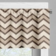 thumbnail image 3 of Ambesonne Tan Valance Pack of 2, Classic Chevron Zigzags, 54"X18", Brown and Tan, 3 of 5