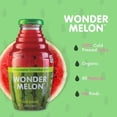 thumbnail image 4 of Wonder Melon Organic Watermelon Juice, Cold Pressed, Variety 6 Pack 3 Watermelon with Basil Cucumber & 3 Watermelon with Lemon Cayenne, 4 of 6