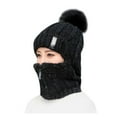 thumbnail image 3 of CFMIURAN Balaclava Cold Weather Fleece Windproof Ski Mask Winter Breathable Thermal Face Mask Neck Warmer Scarf Helmet Hood Black, 3 of 6