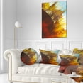 thumbnail image 3 of Designart Blow of Brown - Abstract Throw Pillow - 12x20, 3 of 5