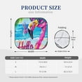 thumbnail image 3 of Naloa Tropical Flamingo Summer Print 2-Piece Windshield Sunshade,Foldable Car Front Window Sun Shades,for Most Sedans SUV Truck-Large, 3 of 6