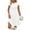 #399-White, variant on TaTaai Women's Summer Casual Solid Color Short Sleeve Round Neck Ribbed Knit Dress Breathable Soft Stretchy Loose Fit Daily Wear Midi Dress Gift