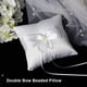 thumbnail image 4 of Almohada de anillo Yuarrent Perlas románticas Cojín delicado Portador de anillos blancos Compromiso Propuesta de matrimonio Suministros de boda Kits de decoración para fiestas 60g 15x15cm, 4 of 6