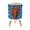 Color 3, variant on Small Trash Can with Lid Vibrant Red Lobster Blue Leopard 1.8 Gallon Dog Proof Trash Can Round Garbage Can Waste Bin Wastebasket for Bathroom Bedroom Living Room