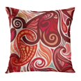 thumbnail image 1 of BOSDECO Baroque Colorful Abstract Paisley Pattern Model of Packs Sites Border Classic Contour Craft Curly Pillowcase Pillow Cover Cushion Case 18x18 inch, 1 of 1