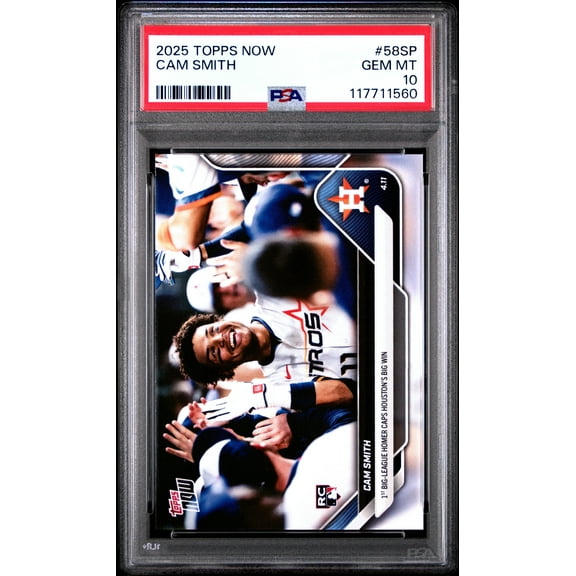 Graded 2025 Topps Now Cam Smith #58SP Rookie RC Baseball Card PSA 10 Gem Mint