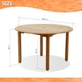 thumbnail image 6 of Urban Elements Manly Beach 5-Piece Teak Wood 100% FSC Round Patio Dining Set. Seating Capacity: 4., 6 of 12