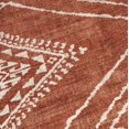 thumbnail image 2 of ReaLife Machine Washable Rug - Stain Resistant, Non-Shed - Eco-Friendly, Non-Slip, Family & Pet Friendly - Made from Premium Recycled Fibers - Moroccan Diamond - Orange, 2'6" x 8', 2 of 2