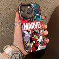 thumbnail image 4 of Marvel Luxury Smart Protective Case, Suitable For IPhone 15/14 Pro Max, Spider Pattern Phone Case, Full Body Protection, Shockproof And Drop-proof, Ultra-thin, Easter-Birthday-Valentine's Day Gift, 4 of 5