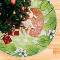 thumbnail image 5 of FMSHPON Easter Egg Green Leaf Xmas Christmas Tree Skirt Stand Mat for Holiday Party Decoration Indoor Outdoor 48 inches, 5 of 6