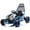 Blue, variant on 360° Drift Mode 24V 400W Kids Electric Go Kart with Roll Cage, 7.5 MPH Speed, Rear Suspension, EVA Tires, 5-Point Harness, Bluetooth Music for Ages 6-12 -Blue