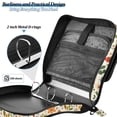 thumbnail image 4 of FORMRS Zipper Binder with Shoulder Strap 2-inch Ring 500 Sheet Capacity File Bag, Leaves Pattern, 4 of 5