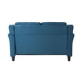 thumbnail image 6 of Pemberly Row Contemporary Loveseat in Blue Fabric Upholstery, 6 of 7