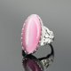 thumbnail image 1 of Anillo de ópalo de acero de titanio para hombres y mujeres, joyería europea y americana, anillo de gemas exageradas de pareja clásica dominante retro, 1 of 6