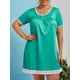 thumbnail image 1 of Mini vestido recto del panel de encaje Rosegal  Vestidos casuales de talla grande, 1 of 5