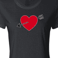thumbnail image 4 of Inktastic Valentines Day Heart Arrow Women's T-Shirt, 4 of 5