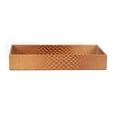 thumbnail image 2 of Genuine Leather Rectangle Storage Tray, Golden Brown, Shower and Bathroom Accessory, 2 of 3