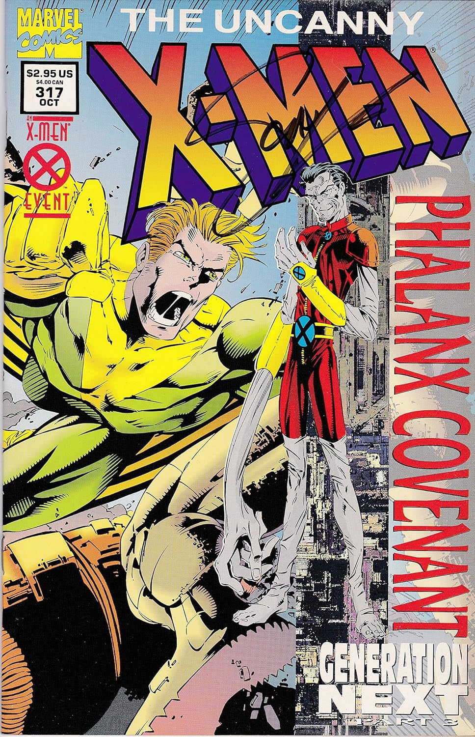 X-Men #317 Signed Scott Lobdell