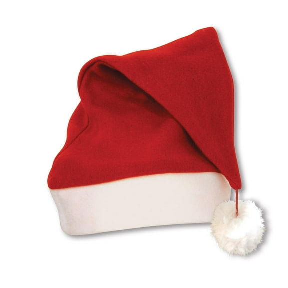 12 Pack Beistle Plush Santa Hat