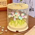 thumbnail image 6 of Ouuluon Night Light Flower Sea Handmade Diy Night Light Kit, Cake Box Romantic Ambient Lamp for Bedroom Birthday Gift for Women Girls, 6 of 7