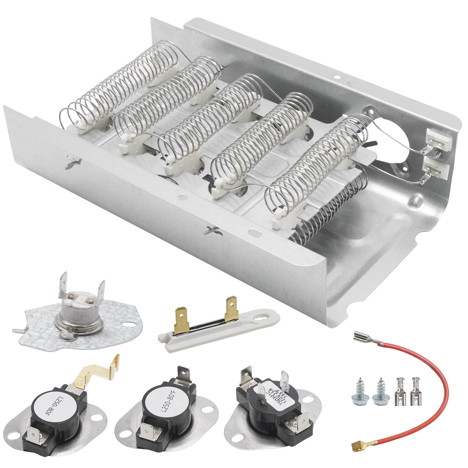 Replacement for Whirlpool Kenmore Maytag Amana, Dryer Heating Element with Thermostat Thermal Fuse, Replacement Parts 279838 279816 3392519