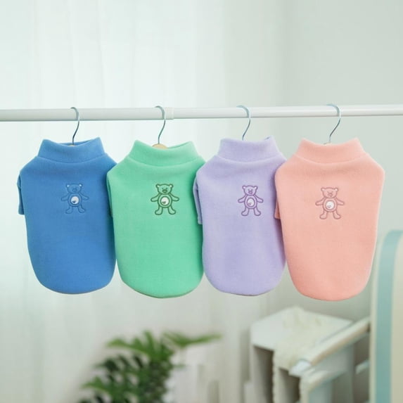 4 packs Warm Pet Dog Clothes Little Bear Autumn Winter Pet Puppy Dog Pullover Clothing Pet Dog Sweatshirt for Chihuahua Ropa Perro Pets Clothing