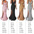 thumbnail image 3 of Langgg Evening Dress Party Outfit Festive Clothing Long Ball Off Slit Fine Workmanship Washable Exquisite Beautiful Attractive Gold M, 3 of 9