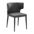thumbnail image 2 of Elite Living Extended Wingback Modern Leather Dining Chair Dining Chairs Dark Grey Foam,Polyurethane, 2 of 5