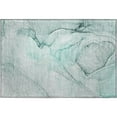 thumbnail image 2 of Addison Rugs Mayfield Washable Transitional Watercolors Teal Rectangle Rug, 1'8" x 2'6", 2 of 5