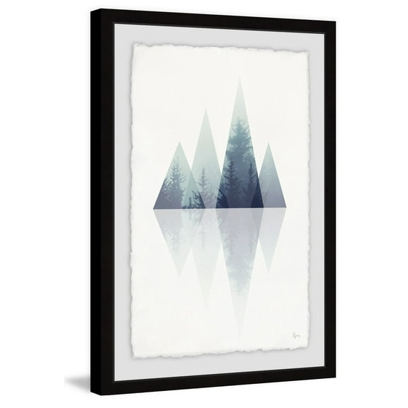 Bosque Azul Framed Painting Print