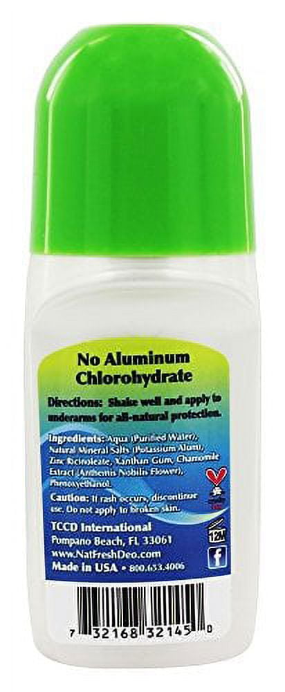 Fragrance-Free Roll-On Deodorant Crystal, 3 Oz, by Naturally Fresh