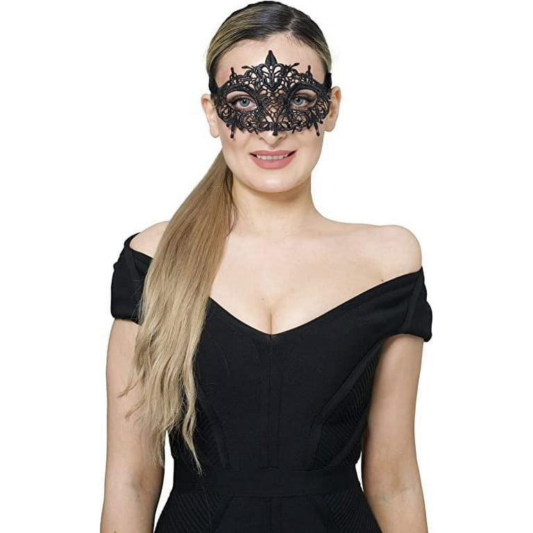 masquerade party dresses and masks ARK Survivor Women's Sparkling Rhinestone Black Gold Designer Mask She-Devil Mask For Fancy Dress Masquerade Ball New Years Mardi Gras Party Hand Painted (Gold Black Enchantress) : Clothing and majestic peacock feathers Elegant Masquerade Masks for Women