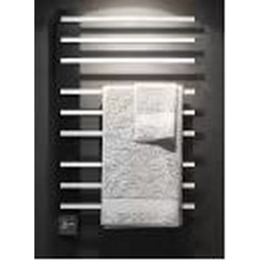 PORLAE 9-Bar Wall Mount Corded Electric Towel Warmer Racks, Metal, Matte Black